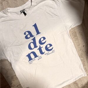 Al Dente Pasta Graphic Tee Women’s Medium NW